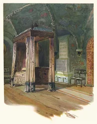 Bedroom of Czar Alexis Michaelovitch, in the Kremlin, Moscow
