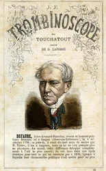 Jules Armand Dufaure (1798-1881) - illustration from "Le Trombinoscope", a satirical political periodical by Leon-Charles Bienvenu, known as Touchatout monography N. 30, Paris, March 1872