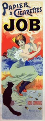 Lifestyle. Job rolling paper for cigarette. Poster by Georges Meunier, France, c.1895