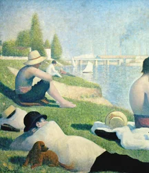 Bathers at Asnières, 1884, detail of 2136