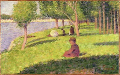 Seated Figures, Study for A Sunday Afternoon on the Island of La Grande Jatte, 1884-85