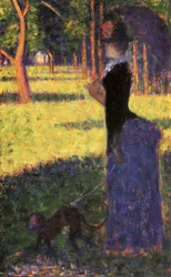 Study for La Grande Jatte: Woman with a Monkey