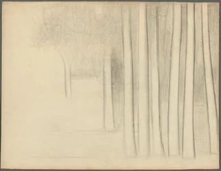 Tree Trunks (study for La Grande Jatte)
