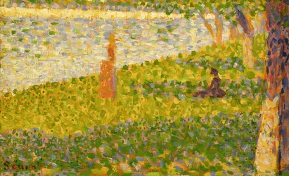 Women on the River Bank, study for La Grande Jatte