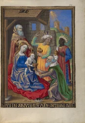 The Adoration of the Magi from a Book of Hours Ms. 48 fol. 59, c.1480-90