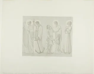 Legendary Saints of France (center frieze)