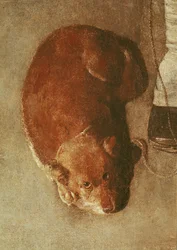 The Hurdy Gurdy Player with his Dog (detail)