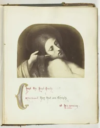 Untitled [illustration of Jesus with Biblical quote], 1855-1868