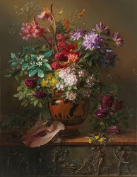 Still Life with Flowers in a Greek Vase: Allegory of Spring. 1817