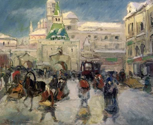 The Iljinskaja Place, Moscow, c.1910