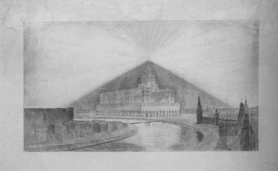 Project to the architectural contest for the Palace of the Soviets