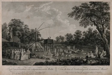 View of the Serebryanichesky Bath Houses in Moscow, 1796