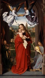 Virgin and Child with Four Angels