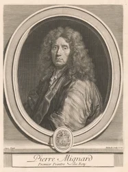 Pierre Mignard, from the book Les hommes illustres qui ont paru en France pendant ce siècle, vol. II, by Charles Perrault (Illustrious Men Who Appeared in France During This Century, Vol. II)