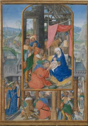 Manuscript Illumination with Adoration of the Magi