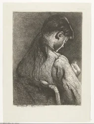 Sitting Girl, Seen from Behind