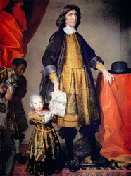 Portrait of Cecilius Calvert, 2nd Lord Baltimore of Maryland, with His Grandson and Houseboy