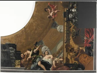Ceiling with Representation of Diana and Her Companions