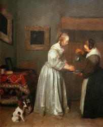 Lady Washing Her Hands