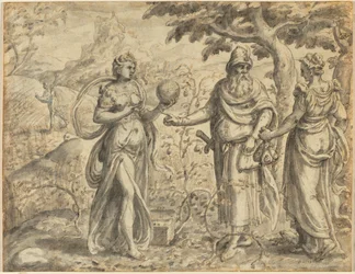The Seed Received Among the Thorns, from the Parable of the Sower, c. 1573