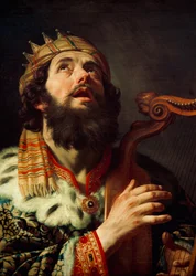 King David Playing the Harp