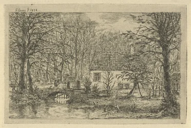 House with Bridge over Ditch (The Hunter