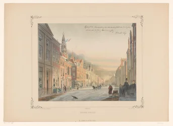 View of the Breetraat in Leiden