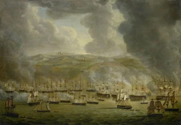 The Attack of the Combined Anglo-Dutch Squadron on Algiers, 1816