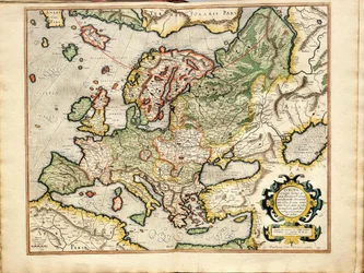 Atlas sive Cosmographicae Meditationes de Fabrica Mundi et Fabricati Fugura Europe: Livonia, Russia