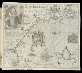 Map of New England, from Historia Mundi: or Mercator’s Atlas