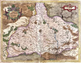 Moravia, Czech Republic (engraving)