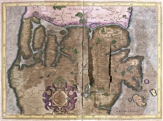 Northern part of Jutland, Scandinavia (engraving)