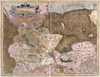Saxony and Mecklenburg, Germany (engraving)