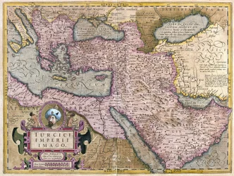 Turkey, Balkans, northeastern Africa, Arabia and the Middle East (engraving)