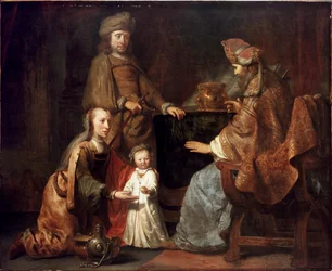 The Infant Samuel brought by Hannah to Eli