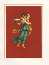 Allegorical Wall Painting of Spring