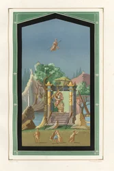 Landscape Painting from the Exedra in the House of Vesonius Primus, Chromolithograph by Victor Steeger after an Illustration by Geremia Discanno from Emile Presuhn 