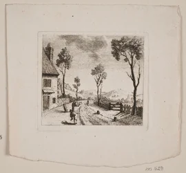 Landscape with Running Boy