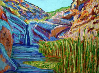May Sun Waterfall