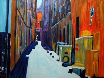 Traveler in Alley, 2020