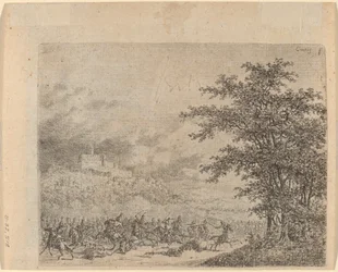 The Affair near Konigstein (verso)