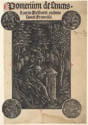 Franciscan, Pelbartus of Temesvar, in a Garden