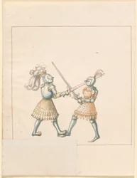 Freydal, The Book of Jousts and Tournament of Emperor Maximilian I: Combats on Foot (Jousts)(Volume III): Plate 158