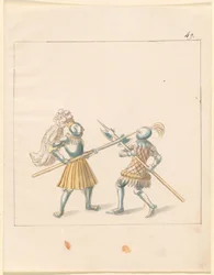 Freydal, The Book of Jousts and Tournament of Emperor Maximilian I: Combats on Foot (Jousts)(Volume III): Plate 146