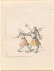 Freydal, The Book of Jousts and Tournament of Emperor Maximilian I: Combats on Foot (Jousts)(Volume III): Plate 143