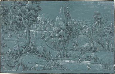 Landscape with Men Fishing