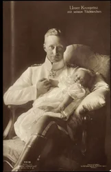 Crown Prince Friedrich Wilhelm with daughter, Liersch 7518