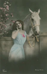 Postcard of German Film Star Henny Porten, Sent in 1913