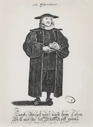 A Protestant pastor at the end of the 17th century
