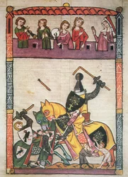 A Joust, from the Manuscript 